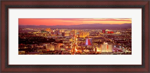 Framed Aerial Las Vegas NV USA Print