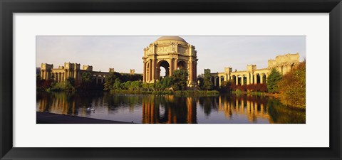 Framed Buildings at the waterfront, Palace Of Fine Arts, San Francisco, California, USA Print