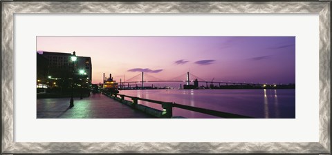 Framed Bridge across a river, Savannah River, Atlanta, Georgia, USA Print