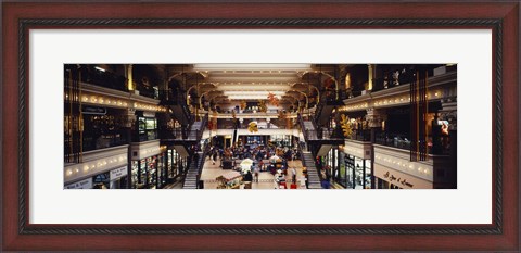 Framed Interiors of a shopping mall, Bourse Shopping Center, Philadelphia, Pennsylvania, USA Print