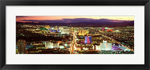 Framed Strip, Las Vegas Nevada, USA Print