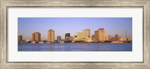 Framed Sunrise, Skyline, New Orleans, Louisiana, USA Print