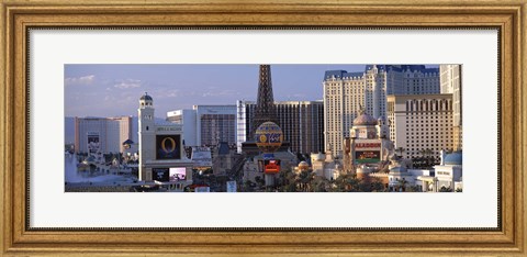 Framed Hotels on the Strip Las Vegas NV Print