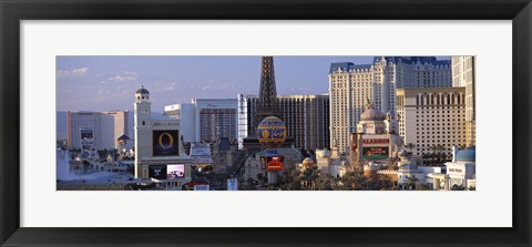 Framed Hotels on the Strip Las Vegas NV Print