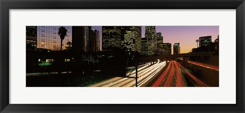 Framed Harbor Freeway Los Angeles CA Print