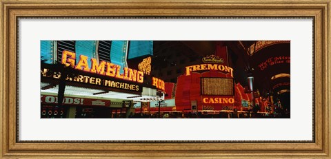 Framed Fremont Street Experience Las Vegas NV Print