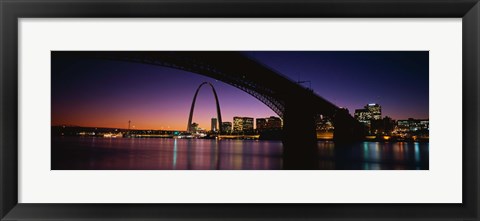 Framed Bridge in St. Louis MO Print