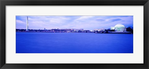 Framed Tidal Basin panorama, Washington DC Print