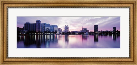Framed Lake Eola In Orlando, Orlando, Florida, USA Print