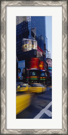 Framed Traffic on a street, Times Square, Manhattan, New York City, New York State, USA Print