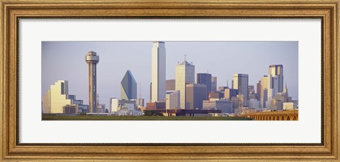 Framed Buildings in a city, Dallas Print