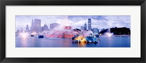 Framed Buckingham Fountain Chicago IL Print