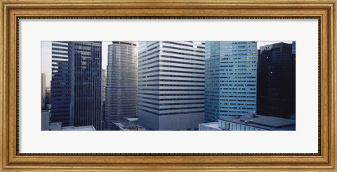 Framed Close up of skyscrapers in Manhattan, New York City, New York State, USA Print