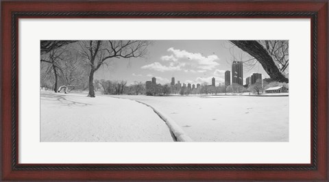 Framed Buildings in a city, Lincoln Park, Chicago, Illinois, USA Print