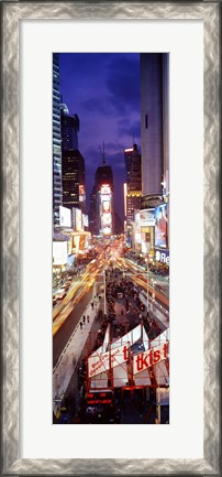 Framed High Angle view of Times Square, NYC Print