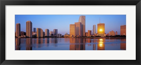 Framed Sunrise, Miami, Florida, USA Print