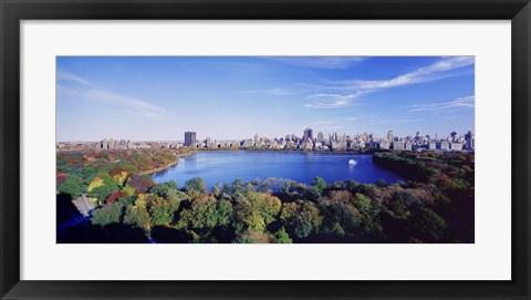 Framed Water View, Central Park, Manhattan Print