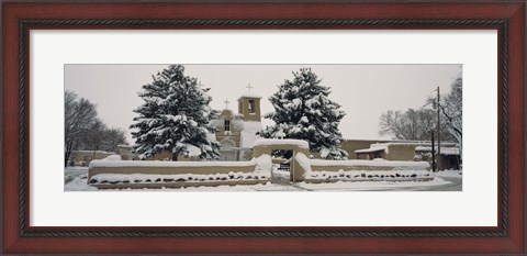 Framed Facade of a church, San Francisco de Asis Church, Ranchos de Taos, Taos, New Mexico, USA Print