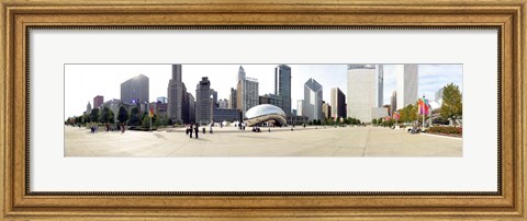 Framed Buildings in a city, Millennium Park, Chicago, Illinois, USA Print