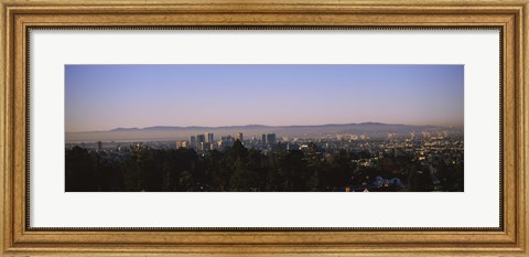 Framed High angle view of a cityscape, Oakland, California, USA Print