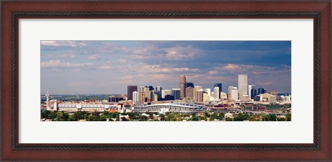 Framed Skyline with Invesco Stadium, Denver, Colorado, USA Print