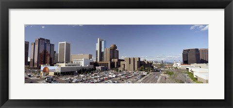 Framed Skyscrapers in a city, Phoenix, Maricopa County, Arizona, USA Print