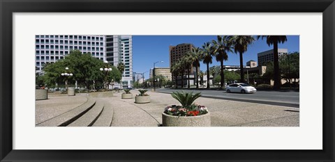 Framed Office buildings in a city, Downtown San Jose, San Jose, Santa Clara County, California, USA Print