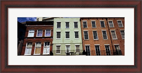 Framed Low angle view of buildings, Riverwalk Area, New Orleans, Louisiana, USA Print