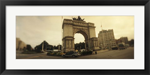 Framed War memorial, Soldiers And Sailors Memorial Arch, Prospect Park, Grand Army Plaza, Brooklyn, New York City, New York State, USA Print