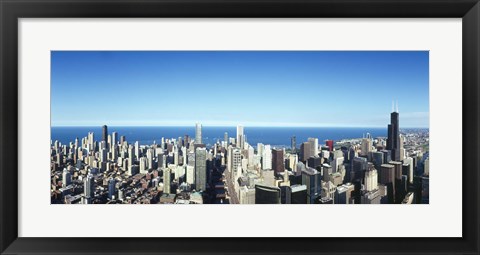 Framed Chicago skyline, Cook County, Illinois, USA 2010 Print