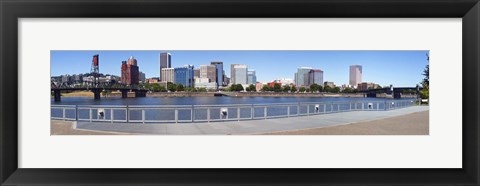 Framed Buildings at the waterfront, Vista Point, Portland, Multnomah County, Oregon, USA 2010 Print