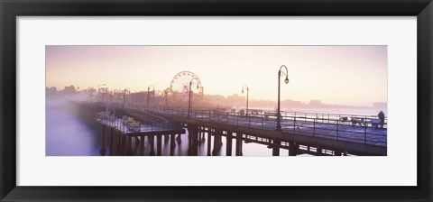Framed Pier with ferris wheel in the background, Santa Monica Pier, Santa Monica, Los Angeles County, California, USA Print