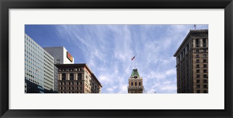 Framed Buildings in a city, Tribune Tower, Oakland, Alameda County, California, USA Print