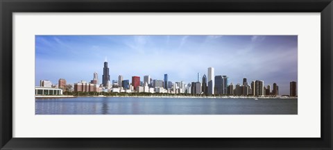 Framed Skyscrapers at the waterfront, Chicago, Cook County, Illinois, USA 2011 Print