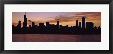 Framed Buildings on the Lake Michigan Waterfront, Chicago, Illinois, USA 2011 Print