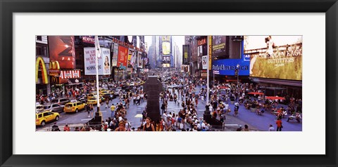 Framed People in a city, Times Square, Manhattan, New York City, New York State, USA Print