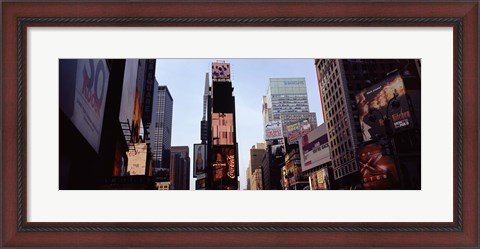 Framed Low angle view of buildings, Times Square, Manhattan, New York City, New York State, USA 2011 Print