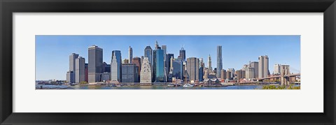Framed Lower Manhattan Waterfront, 2011 Print