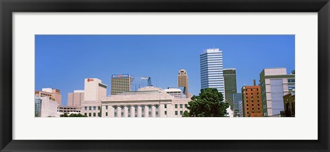 Framed Municipal Building in the downtown, Oklahoma City, Oklahoma, USA Print