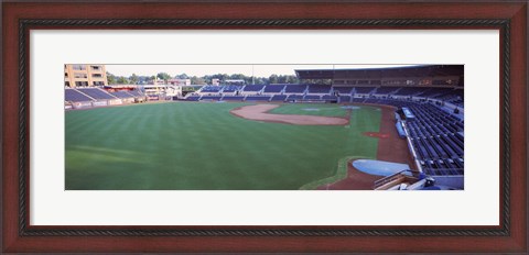 Framed Baseball stadium in a city, Durham Bulls Athletic Park, Durham, Durham County, North Carolina, USA Print
