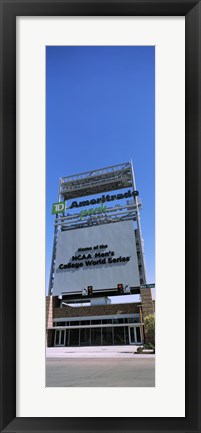 Framed Sign board at a convention center, Century Link Center, Omaha, Nebraska, USA Print