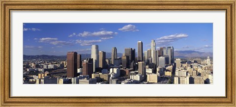 Framed Daylight Skyline, Los Angeles, California, USA Print