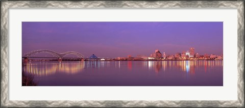 Framed Night Memphis TN Print