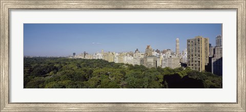 Framed High Angle View Of A Park, Central Park, NYC, New York City, New York State, USA Print