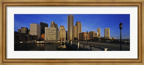 Framed Skyscrapers in a city, Boston, Massachusetts, USA Print