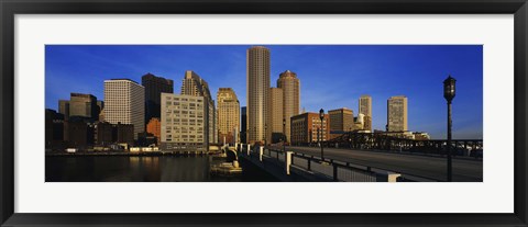 Framed Skyscrapers in a city, Boston, Massachusetts, USA Print