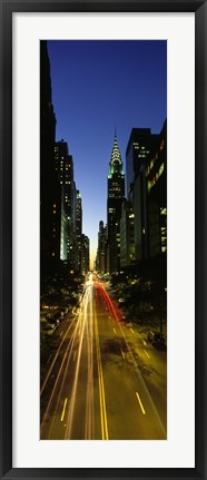 Framed Lexington Avenue, Cityscape, NYC, New York City, New York State, USA Print