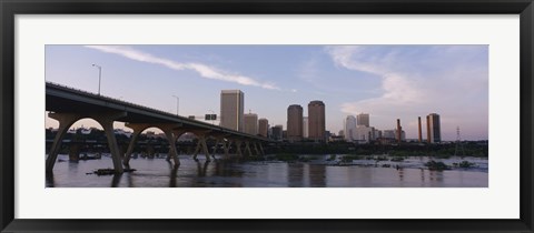 Framed Low angle view of a bridge over a river, Richmond, Virginia, USA Print
