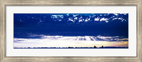 Framed Evening Clouds Sacramento CA USA Print