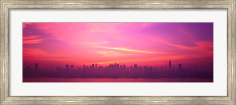 Framed Skyline, NYC, New York City, New York State USA Print